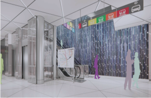 Clark & Lake CTA Train Station at Thompson Center